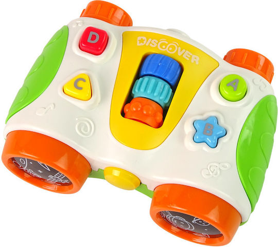 Lean Toys Baby Toy Binoculars with Music, Light, and Sounds for 18++ Months