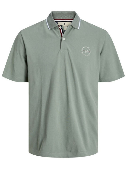 Jack & Jones Bluza Bărbătească cu Mânecă Scurtă Polo Green