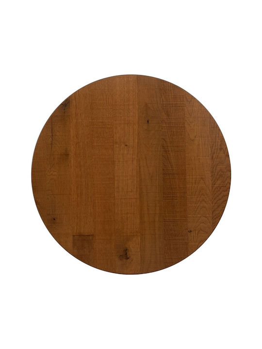 Round Table Wooden Black 60x60x75cm