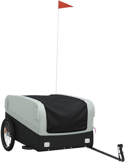 Vidaxl Bicycle Trailer Black Gray 45 Kg Iron