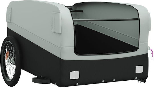 Vidaxl Bicycle Trailer Black Gray 45 Kg Iron