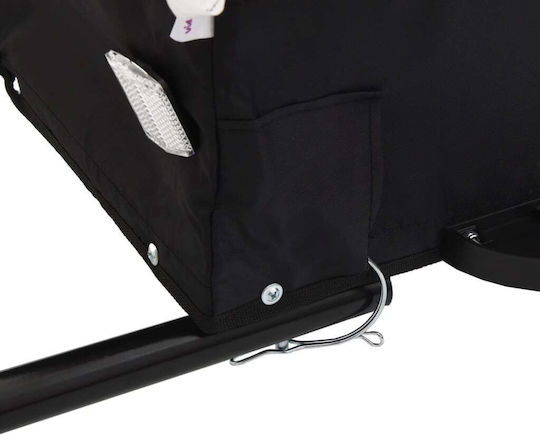 Vidaxl Bicycle Trailer Black Blue 45kg Iron