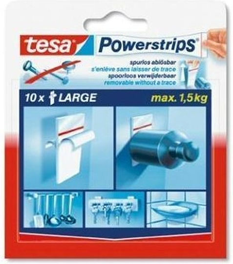 Tesa Двойнозалепваща Самозалепваща Двустранна лента Бяла 10мм 1бр