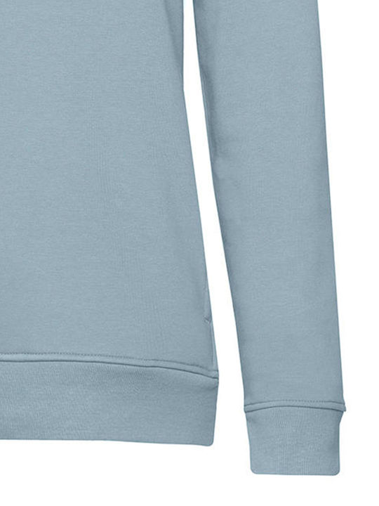 B&C Organic Women's Long Sleeve Promotional Sweatshirt Blue Fog WW34B-475