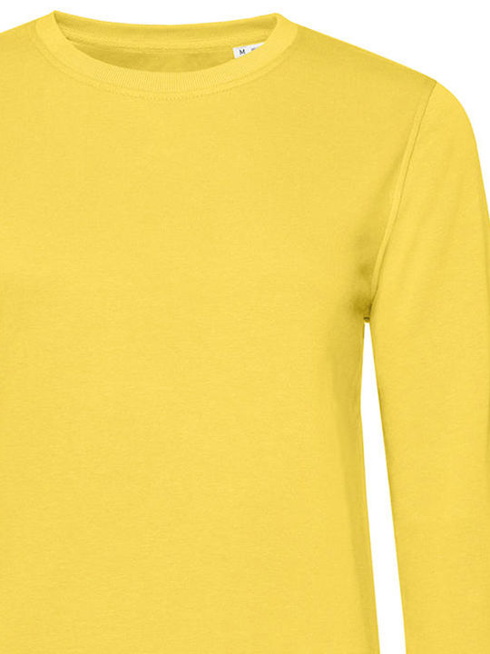 B&C Organic Women's Long Sleeve Promotional Blouse Yellow Fizz