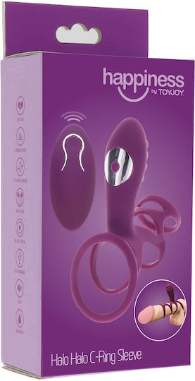 ToyJoy C-ring Διπλός Δονητής Μωβ