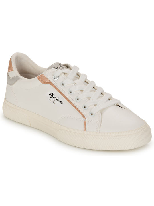 Pepe Jeans Kenton Mix Damen Sneakers Weiß