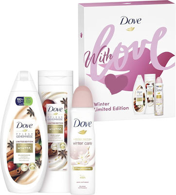 Dove Skin Care Set for Cleaning Body Cleaning with Bubble Bath , Face Cream & Body Cream