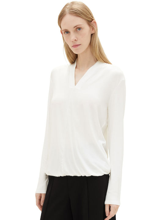 Tom Tailor Blouse White 1040011-10315