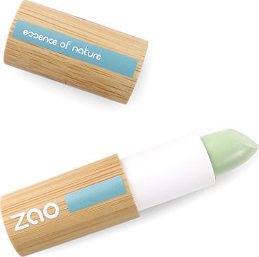 Zao Organic Makeup Concealer Color Corrector Stick 499 Green Anti Red Patches 3.5gr