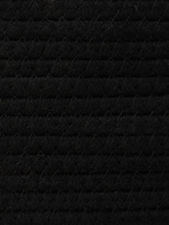 vidaXL Storage Basket Fabric with Lid Black 37x37x50cm 1pcs