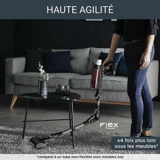 Rowenta X-Force Flex 9.60 Animal Rechargeable 2 in 1 Stick & Handheld Vacuum 18V Red