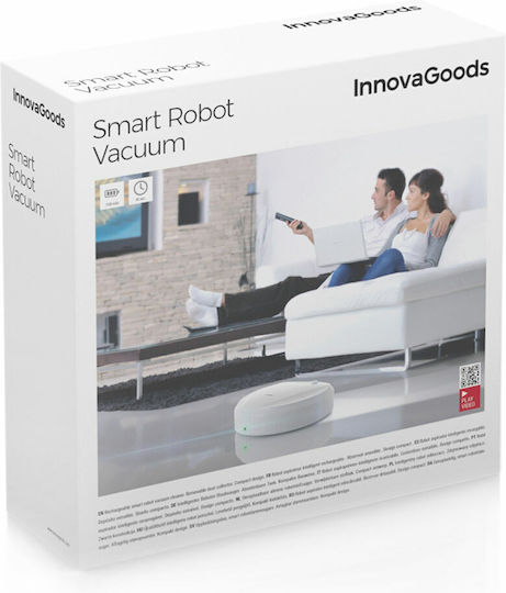 InnovaGoods Gy001 Roboter-Staubsauger mit Navigation Sensors Weiß