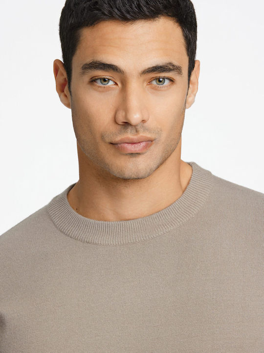Langarm-Pullover Beige