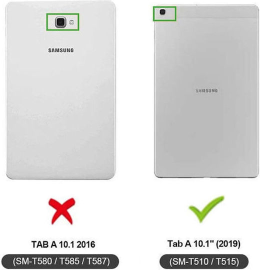HappyCase Flip Cover Ανθεκτική Μπλε (Samsung Galaxy Tab A 10.1'' 2019)