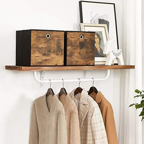Songmics Stoff Aufbewahrungsbox mit Deckel Braun 30x30x30cm 6Stück