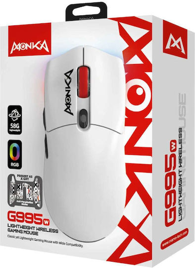Marvo Monka Guru Drahtlos Gaming Gaming Maus 26000 DPI Gray