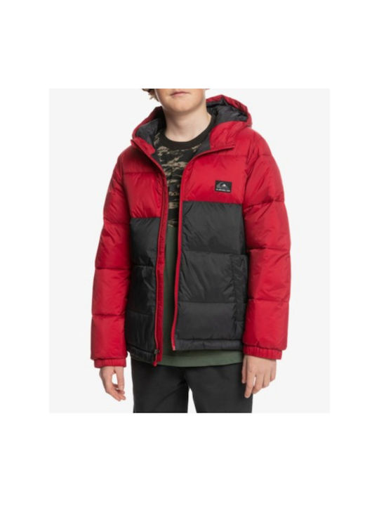 Quiksilver Kids Casual Jacket with Lining & Hood Red