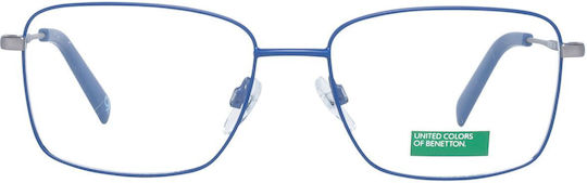 Benetton Men's Metal Prescription Eyeglass Frame Blue BEO3029 654
