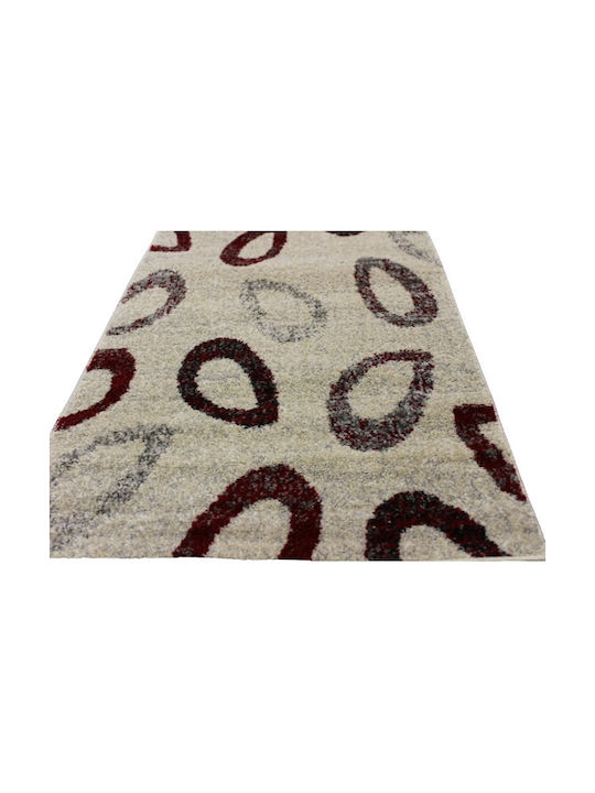 Bowen Rug Rectangular Cream/red