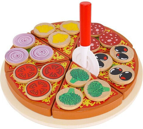 Kruzzel Pizza Set aus Holz 6Stück