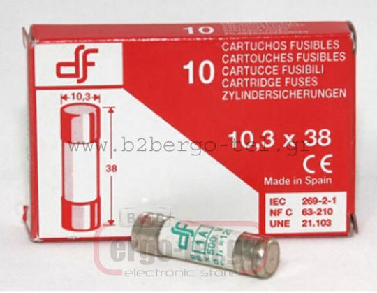 DF electric Ασφάλεια Κυλινδρική Βραδείας Καύσεως (054-310382006)