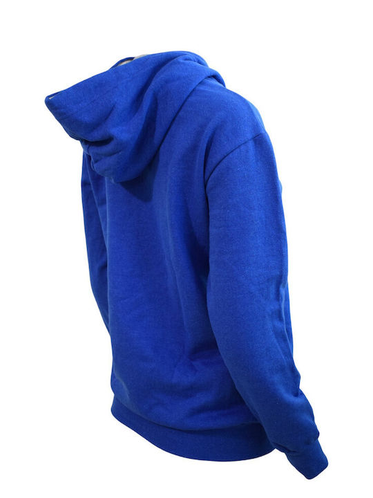 Bodymove Men's Sweatshirt with Hood and Pockets Blue 548