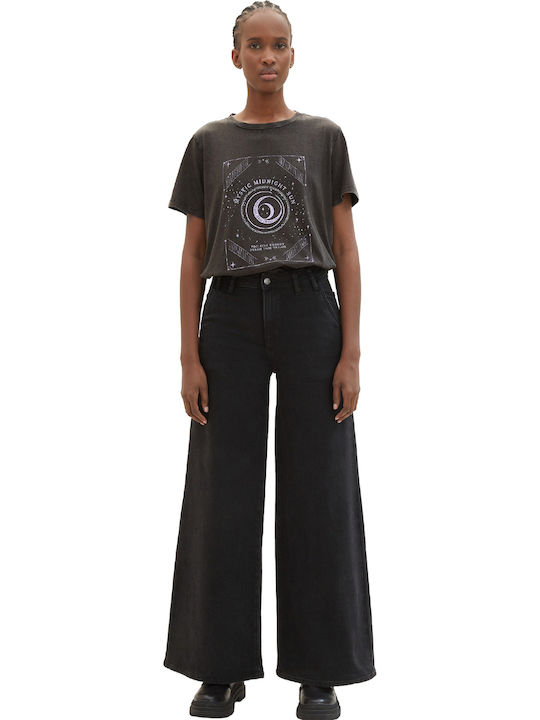 Women's Jeans Pants Flared in Loose Fit Grey