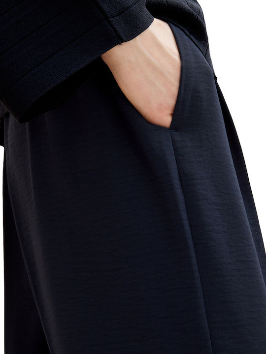 Women's Fabric Trousers Straight Line Captain Blue