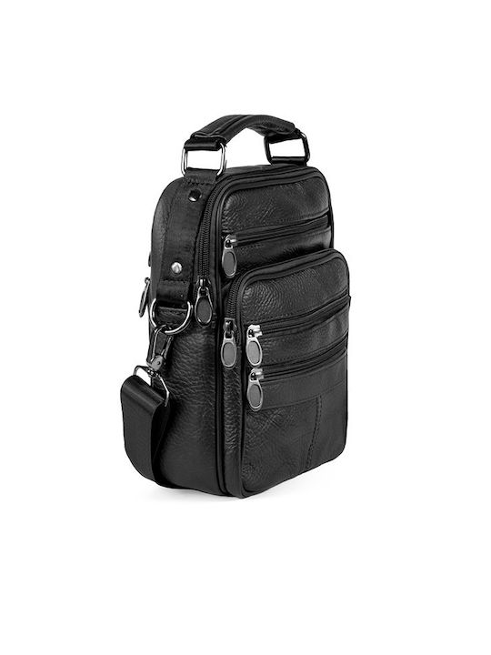 Leather Men's Bag Shoulder / Crossbody Black