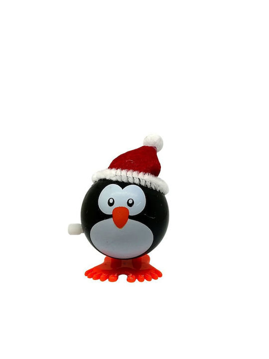 Lean Toys Christmas Figure Penguin Red Height 7cm 12pcs