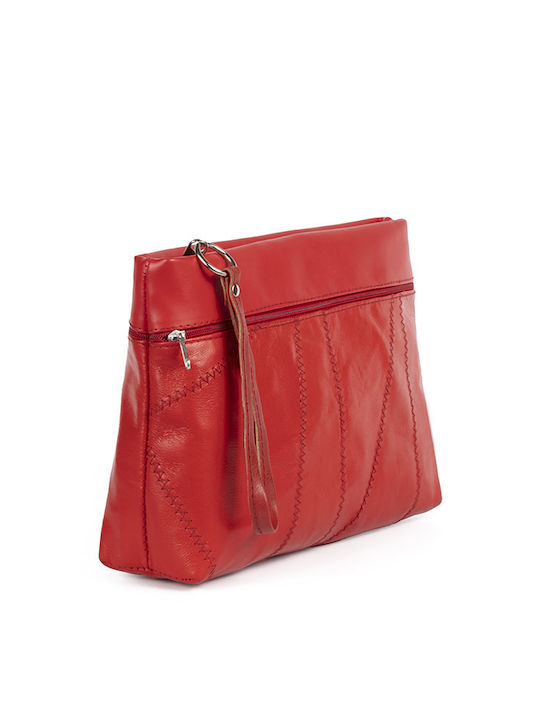 LKmoda Leder Damen Tasche Hand Rot