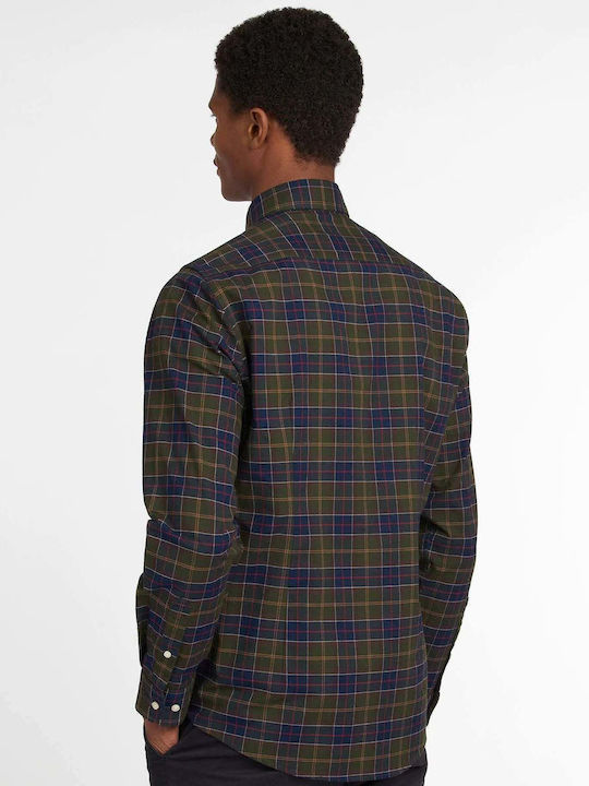 Barbour Helmside Men's Shirt Long Sleeve Cotton Checked Classic Tartan