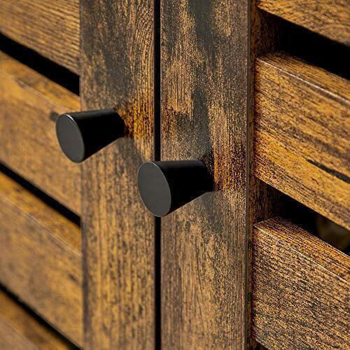 Vasagle Πάγκος χωρίς Νιπτήρα Μ60xΒ30xΥ60cm Rustic Brown and Black