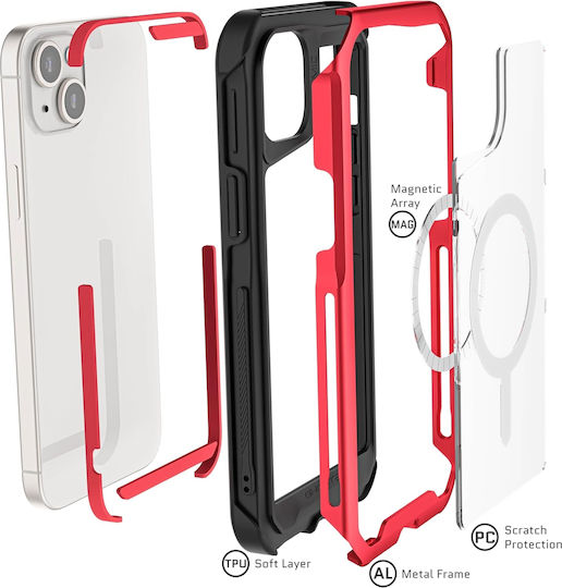 Ghostek Atomic Slim 4 Back Cover Silicon Roșu (iPhone 15 Plus / 16 Plus)