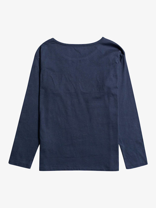 Roxy Kids Blouse Long Sleeve Navy Blue