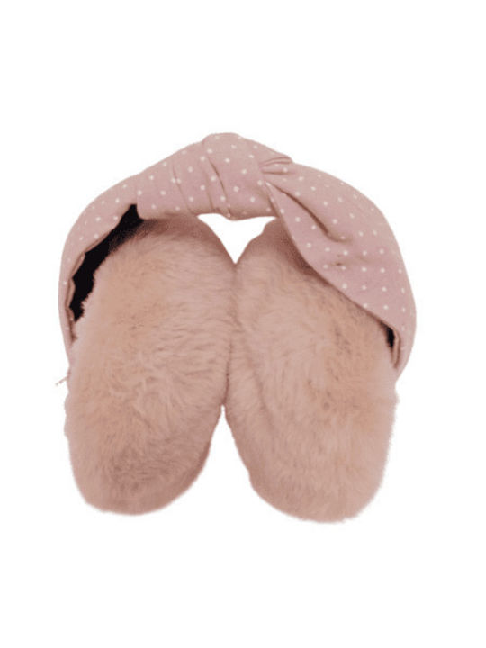 Romvous Earmuff Knitted in Pink color