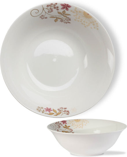 Viosarp Porcelain Salad Bowl White 20x20cm