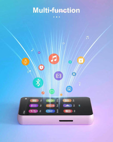 Joliker M4S MP3 Player (64GB) with IPS Touch Screen 2.4" Pink