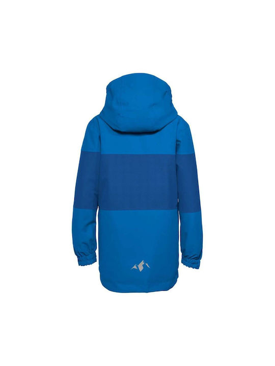 Vaude Waterproof Kids Casual Jacket with Lining & Hood Blue