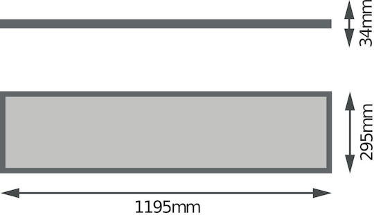 Ledvance LED Panel 32W 120x30εκ.