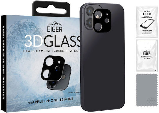 Eiger 3d Προστασία Κάμερας Μεμβράνη Μαύρο για το iPhone 12 Mini