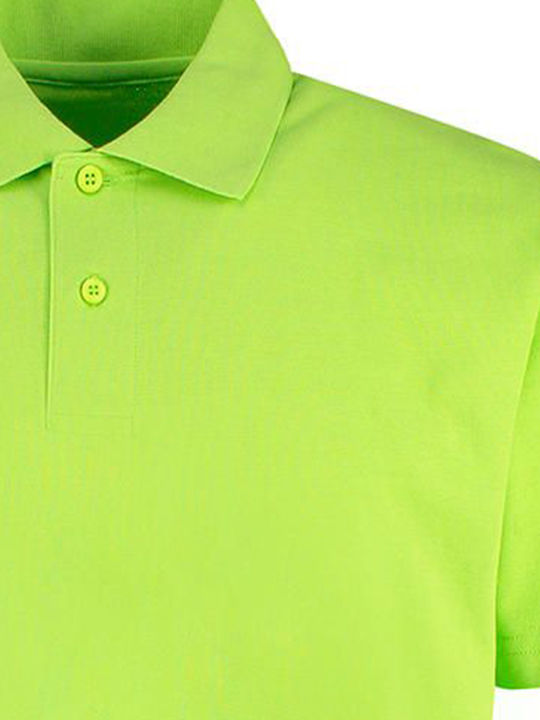 Men's Polo Shirt Regular Fit Kustom Kit KK422 Lime