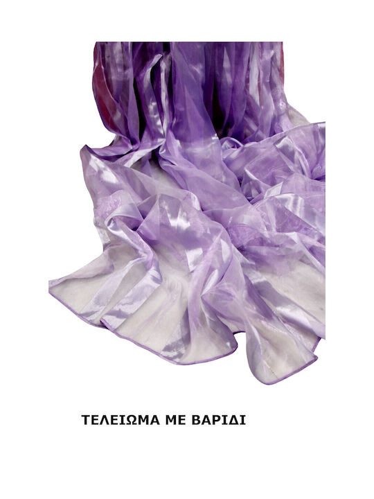 Decotelia Κουρτίνα με Τρέσα Λιλά 330x260εκ.
