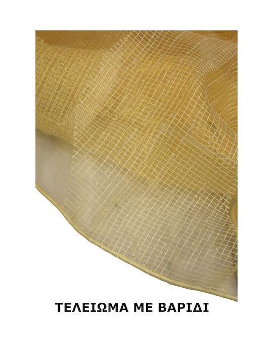 Decotelia Κουρτίνα με Τρέσα Χρυσή 500x285εκ.