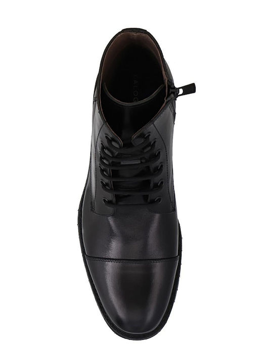 Leder Schwarz Herrenstiefel