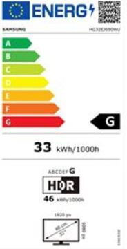 Samsung Smart Τηλεόραση 32" Full HD QLED HJ690 (2022) HG32EJ690WEXEN