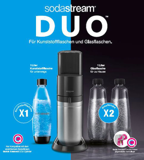 Sodastream Duo Σετ Παρασκευής Σόδας 6τμχ