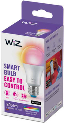 WiZ Smart LED Bulb 60W for Socket E27 and Shape A60 RGB