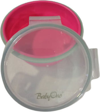 Babyono Silicone Kids' Food Container 0.4lt Pink